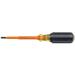 KLEIN TOOLS 601-4-INS Insulated Slotted Screwdriver 3/16 in Round