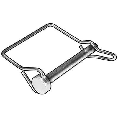 ZORO SELECT WWG-375-2500S Safety Pin, Tab Lock, 3/8 in Pin Dia, 2-3/4 in Shank