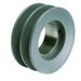 ZORO SELECT 2BK45 1/2" to 1-1/2" Quick Detachable Bushed Bore 2 Groove 4.25 in