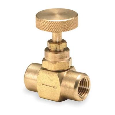 WEKSLER BBV4 Valve,Needle,1/4 In,Brass,600 PSI