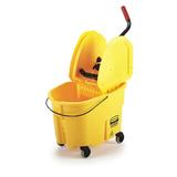 RUBBERMAID COMMERCIAL FG757788YEL 8 3/4 gal WaveBrake Down Press Mop Bucket and