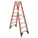 WERNER T7408 8 ft Fiberglass Twin Stepladder