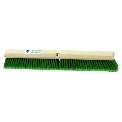 TOUGH GUY 3U767 36 in Sweep Face Push Broom Head, Soft, Green