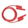 POMONA ELECTRONICS 6727-2 Multi-Stacking Sheathed (4mm) Banana Plug Patch Cord,