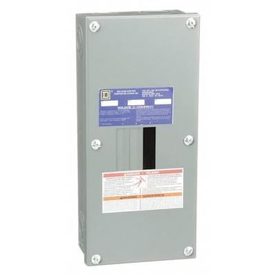 SQUARE D QO403L60NS Load Center, QO, 3 Spaces, 60A, 120/240V AC, Main Lug, 3