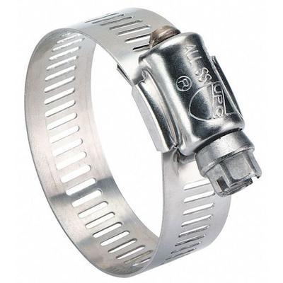ZORO SELECT 6372 Hose Clamp, 3 to 5 In, SAE 72, SS, PK10, Hose Clamp Band