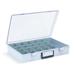 FLAMBEAU 6745BF Compartment Box with 21 compartments, Plastic, 3 in H x 18 1/2