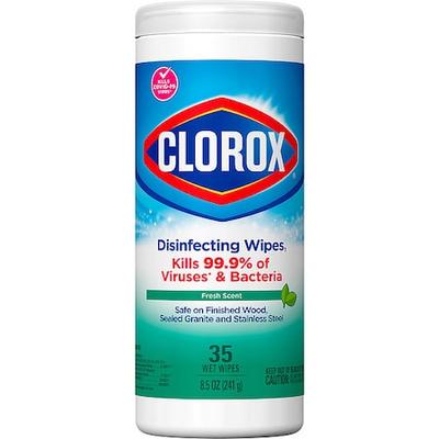 CLOROX 01593 Disinfecting Wipes, 7 x 8", 12 Pack, 35 Wipes/ Pack