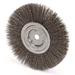 WEILER 93121 Wire Wheel Wire Brush, Arbor, 8", 3/4" W