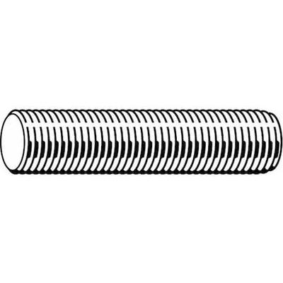 ZORO SELECT U20200.075.3600 Fully Threaded Rod, 3/4"-10, 3 ft, Steel, Grade A,