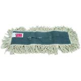 TOUGH GUY 1TZF1 48 in L Dust Mop, Slide On Connection, Cut-End, Gray/White,