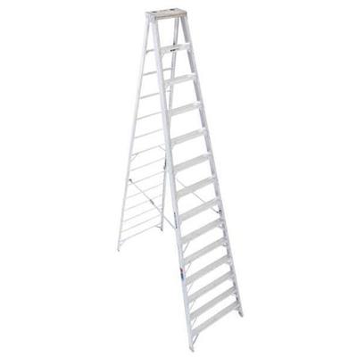 WERNER 414 14 ft Aluminum Stepladder, 300 lb Capacity