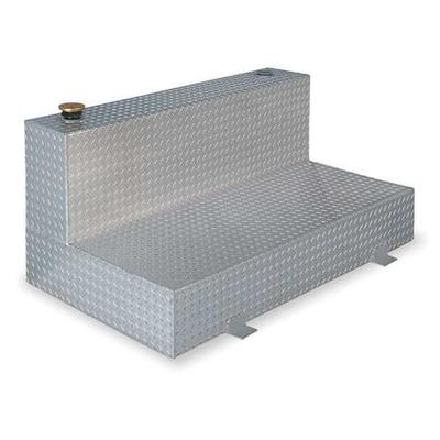 CRESCENT JOBOX 437000 100 Gallon L-Shaped Aluminum Liquid Transfer Tank for