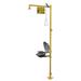 BRADLEY S19314DCFW Halo Drench Shower With Eyewash, Yellow