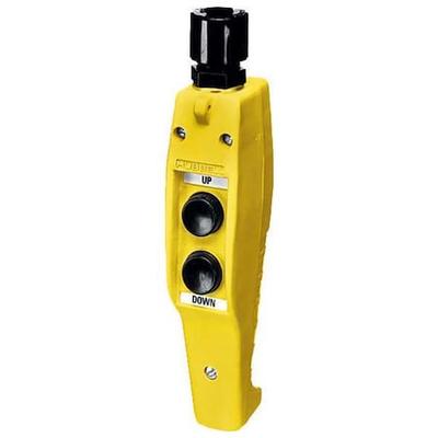 HUBBELL WIRING DEVICE-KELLEMS CPB21 Pendant Push Button Station, Up/Down, 2NO,