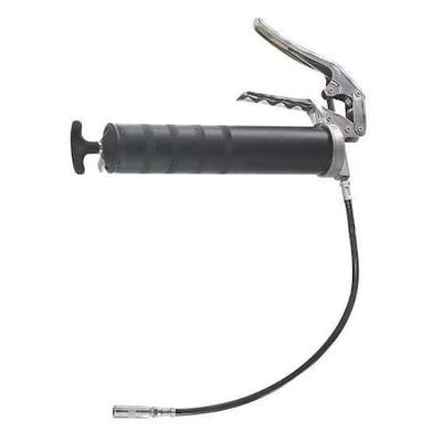 LINCOLN INDUSTRIAL G113 Grease Gun, Pistol Grip Handle, Flex Hose, 56 Strokes
