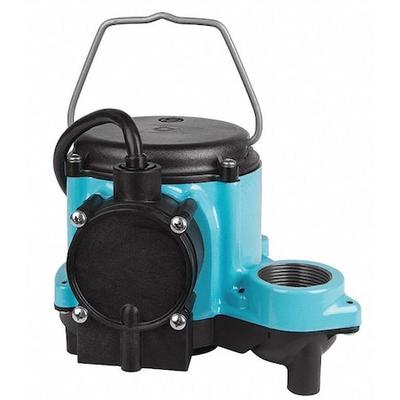 LITTLE GIANT PUMP 506158 Submersible Sump Pump, 1/3 HP, 1 1/2 in F, Diaphragm,