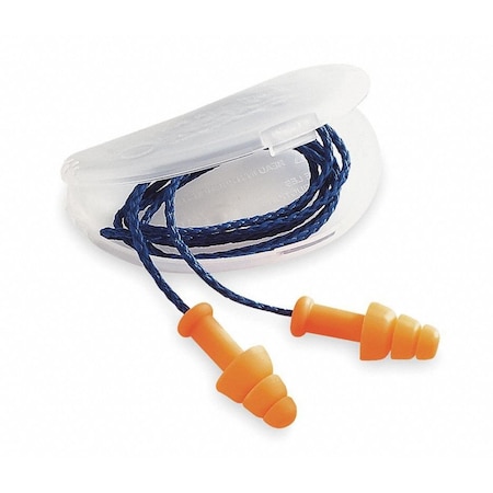 HOWARD LEIGHT SMF-30 SmartFit Reusable Corded Ear Plugs, Flanged Shape, NRR 25 - HOWARD LEIGHT