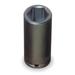 PROTO J7348H 1/2 in Drive Impact Socket 1 1/2 in Size 6 pt Deep Depth, Black