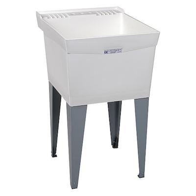 MUSTEE 19F Utility Sink 24 in x 20 in, 1, 2, Floor Mount, Thermoplastic