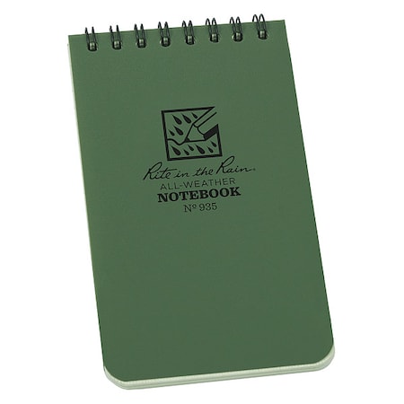 RITE IN THE RAIN 935 All Weather Memo Book,Universal,3 x 5 In