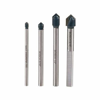 BOSCH GT2000 Glass and Tile Bit Set,1/8-5/16,4 Pc