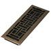 DECOR GRATES AJH414-RB Floor Register, 4 X 14, Rubbed Bronze