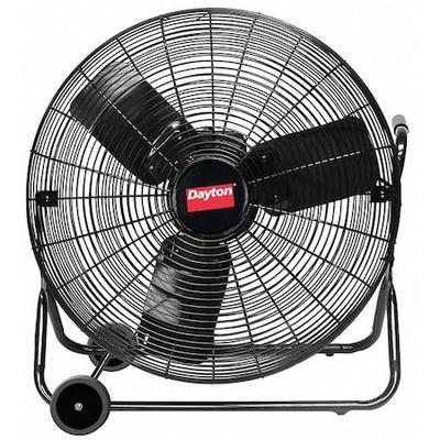 DAYTON 6AGY9 Light Duty Quiet Design Industrial Fan, Floor Mount, 24 in Blade