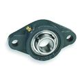 DAYTON 3FCV4 Flange Bearing,2-Bolt,Ball,1-1/8" Bore