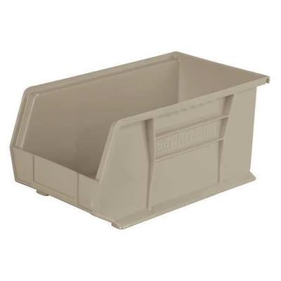 AKRO-MILS 30240STONE Hang & Stack Storage Bin, 8-1/4 in W x 14-3/4 in L x 7 in