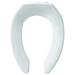 BEMIS 1955SSTFR-000 Toilet Seat, Without Cover, Plastic, Elongated, White