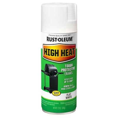RUST-OLEUM 7751830 Spray Paint, White, Satin, Solvent, 12 Oz
