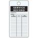 SEE ALL INDUSTRIES IL-SRDA Svce Rcd Tag,4-1/4 x 3 In,Bk/Wht,PK25