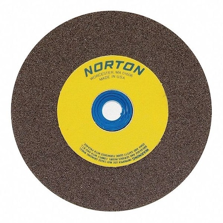 NORTON ABRASIVES 07660788275 Grinding Wheel, T1, 7x1x1, AO, 36/46G, Brown