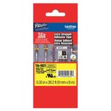 BROTHER TZeS621 Adhesive TZ Tape (R) Cartridge 0.35"x26-1/5ft., Black/Yellow