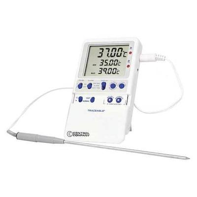 TRACEABLE 4244 Digital Thermometer, 28 Degrees to 102 Degrees F for Wall or