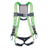 HONEYWELL MILLER P950QC-7/UGN Full Body Harness, L/XL, Polyester