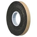 3M 4496 3M 4496B Double Coated Foam Tape 0.75" x 5yd, Black