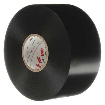 3M 50-UNPRINTED-2X100FT Electrical Tape, 10 mil, 2"x100 ft., Black, PK24