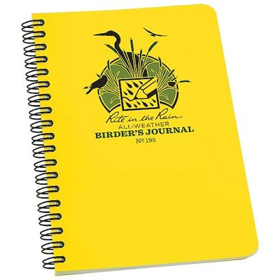RITE IN THE RAIN 195 Field Book,Birder,4-5/8 x 7In.