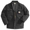 CARHARTT C003-BLK XXL REG Men's Black Cotton Duck Coat size 2XL