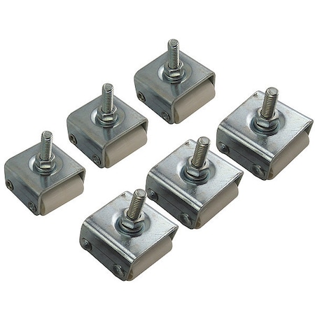 ZORO SELECT 32J786 Threaded Stem Caster for Appliances,PK6