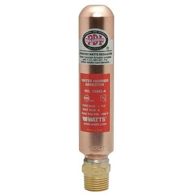 WATTS LF15M2-A Water Hammer Arrestor,1/2 In NPT,Copper