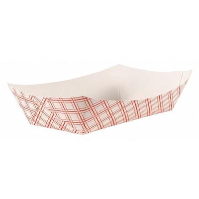 ZORO SELECT EFT500 Paper Disposable Food Tray 5 lb., Red, Pk500