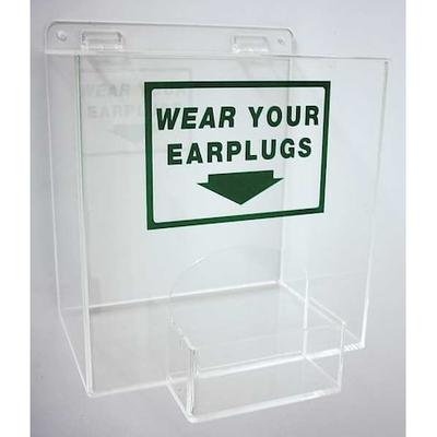 ZORO SELECT 23Z423 Reusable Ear Plugs with Dispenser, Table Top, Wall Mount,