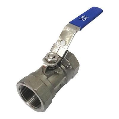 ZORO SELECT 06Q011N06012FSR 1/2" FNPT Stainless Steel Fire Safe Ball Valve