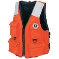 MUSTANG SURVIVAL MV3128T2-2-S-216 4-Pocket Flotation Vest,Size S,Orange
