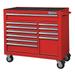 WESTWARD 32H855 WESTWARD Rolling Tool Cabinet, 11-Drawers, Gloss Red, 42" W x