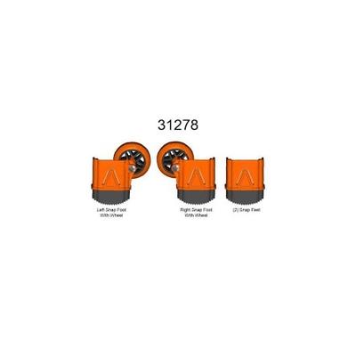 LITTLE GIANT LADDERS 31278 Outer Foot Replacement Kit,PK4