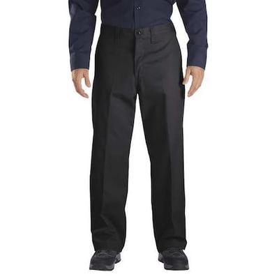 DICKIES LP92BK 34 34 Men's Industrial Work Pants, L/XL, Black, Cotton/Polyester